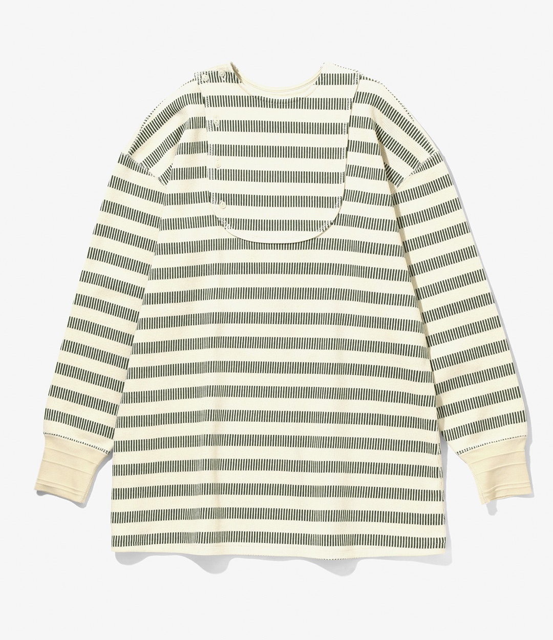 Henley Neck Shirt - Stripes ¥20,900